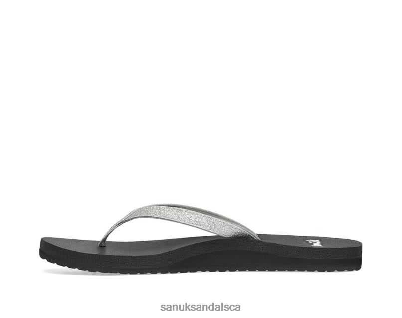Sanuk V42F863 Silver Sparkle Yoga Joy Sparkle