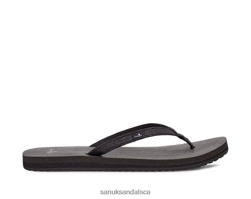 Sanuk V42F864 Black Sparkle Yoga Joy Sparkle