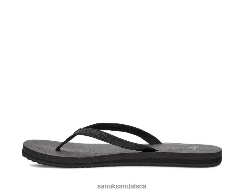 Sanuk V42F864 Black Sparkle Yoga Joy Sparkle