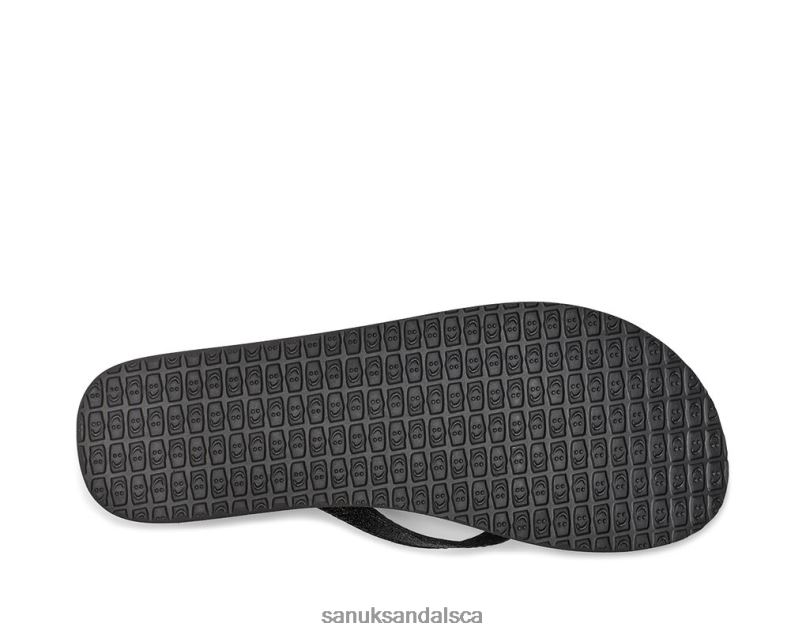 Sanuk V42F864 Black Sparkle Yoga Joy Sparkle