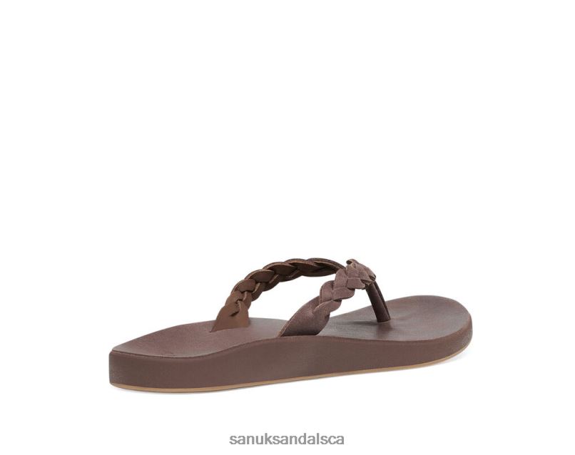Sanuk V42F866 Brown Cosmic Yoga Joy Braid Lx