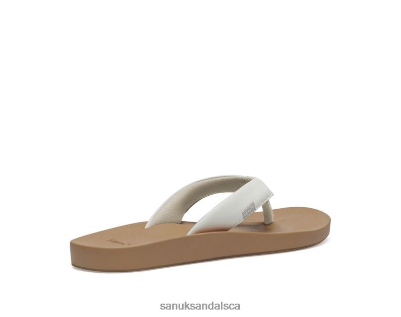 Sanuk V42F867 White/Tan Cosmic Yoga Mat(Synthetic) White-Tan