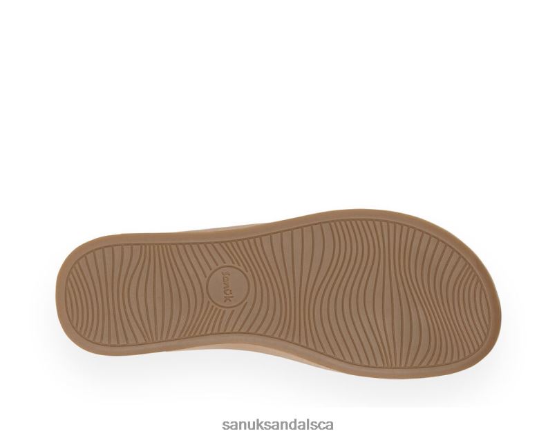 Sanuk V42F867 White/Tan Cosmic Yoga Mat(Synthetic) White-Tan