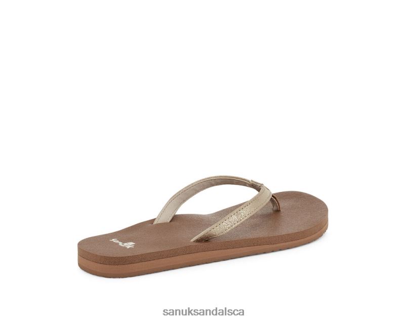 Sanuk V42F876 Champagne Yoga Joy Shimmer Metallic