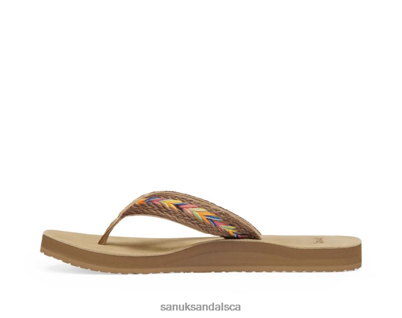 Sanuk V42F878 Rainbow Fraidy Hemp