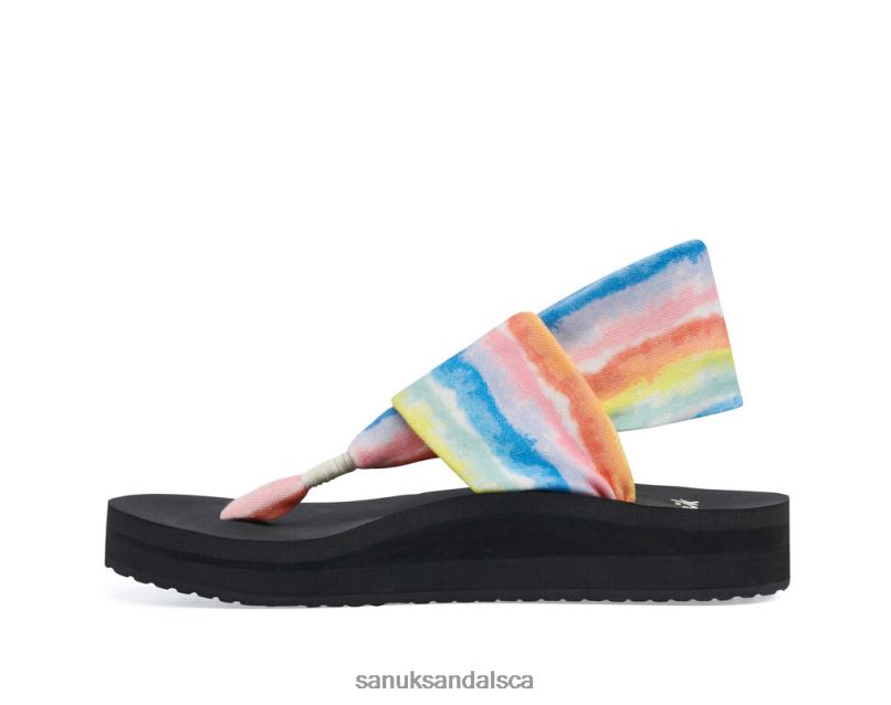Sanuk V42F8101 Rainbow Sling St Midform Tie Dye