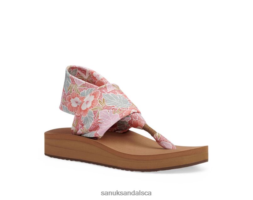 Sanuk V42F8104 Pink Multi Sling St Midform Hibiscus