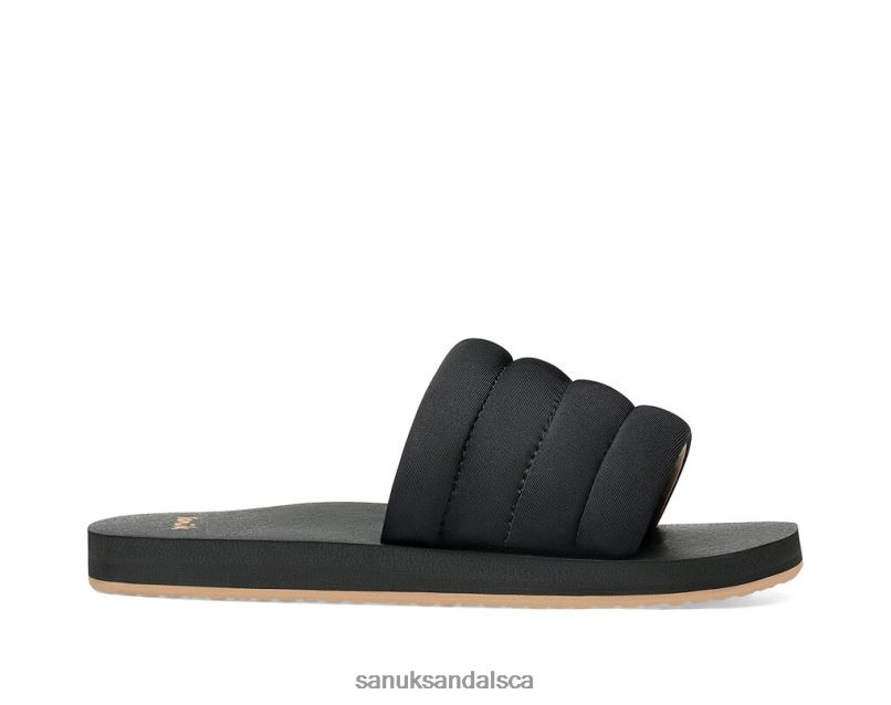 Sanuk V42F884 Black Puff N Slide St