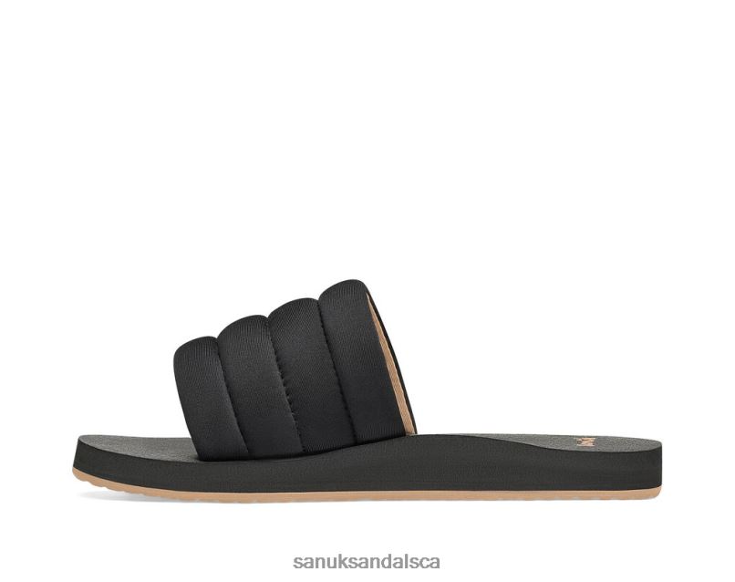 Sanuk V42F884 Black Puff N Slide St