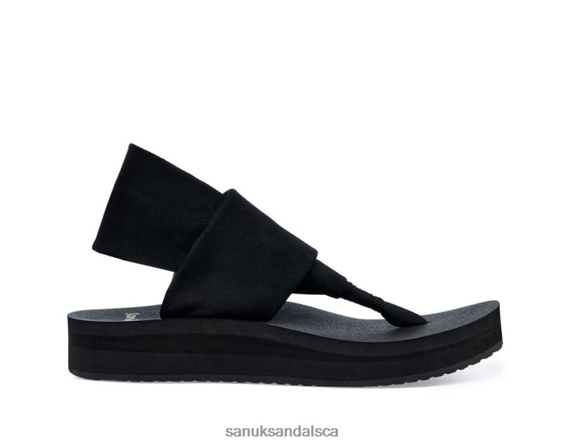 Sanuk V42F887 Black Sling St Midform
