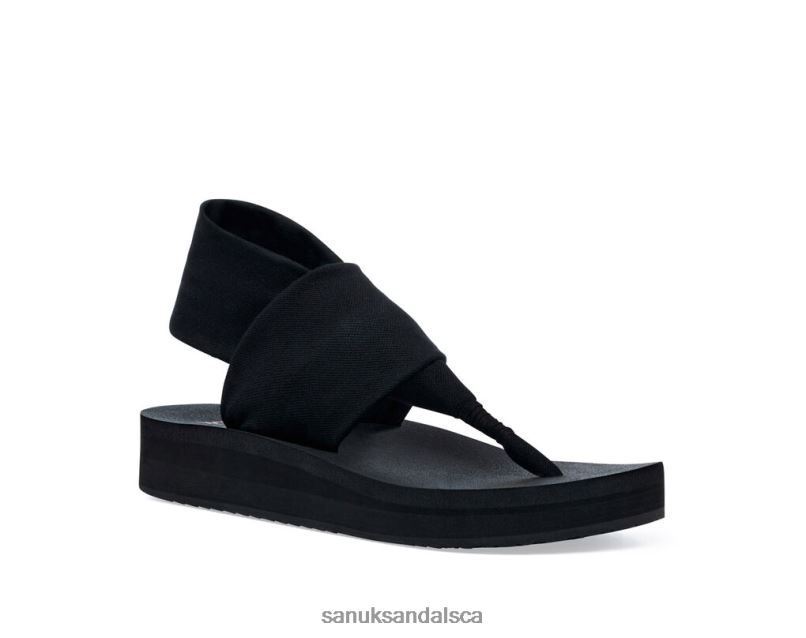 Sanuk V42F887 Black Sling St Midform