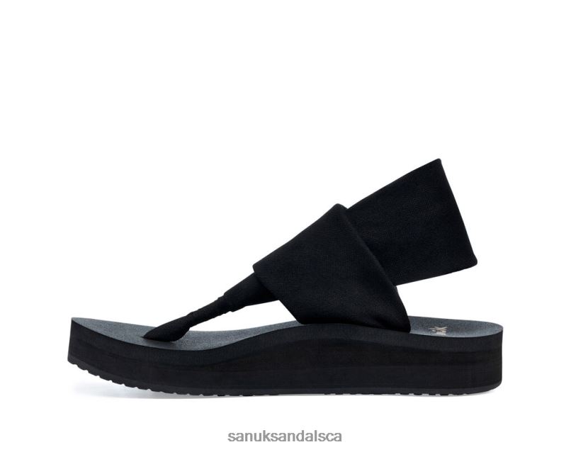 Sanuk V42F887 Black Sling St Midform