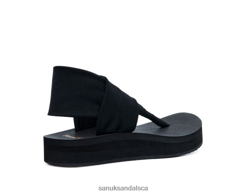 Sanuk V42F887 Black Sling St Midform