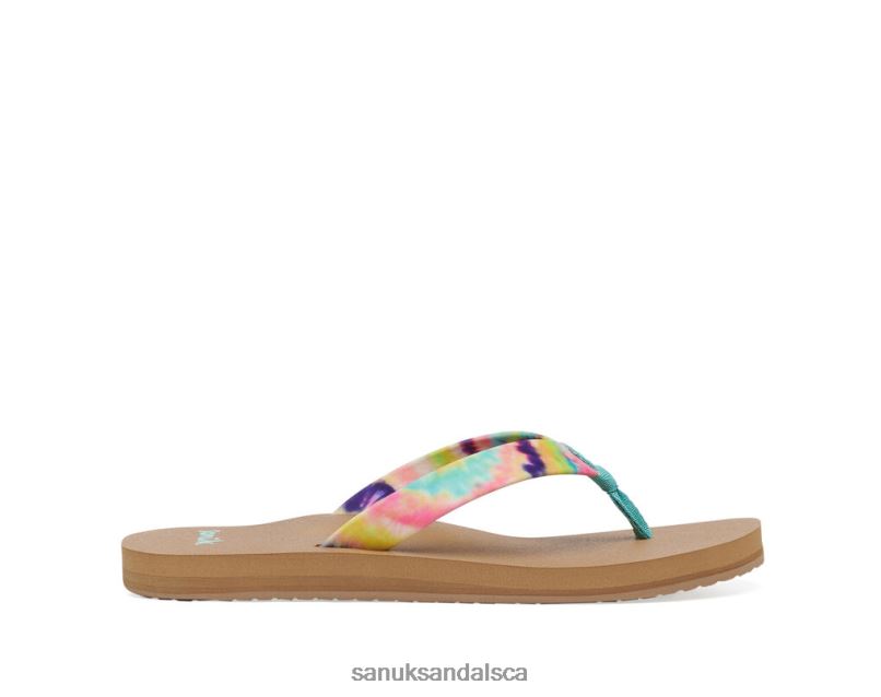 Sanuk V42F893 Turquoise Multi Ashland St Tie Dye
