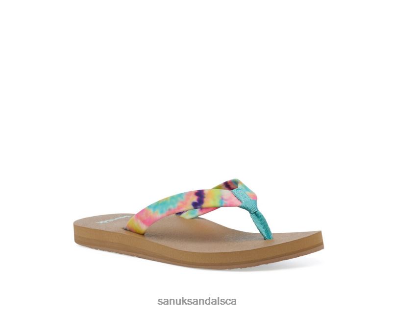 Sanuk V42F893 Turquoise Multi Ashland St Tie Dye