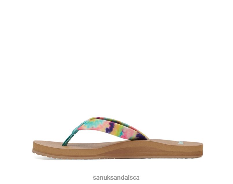 Sanuk V42F893 Turquoise Multi Ashland St Tie Dye
