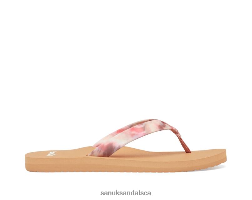 Sanuk V42F894 Pink Multi Ashland St Tie Dye