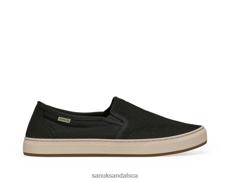 Sanuk V42F812 Washed Black Avery Hemp