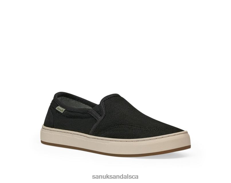 Sanuk V42F812 Washed Black Avery Hemp
