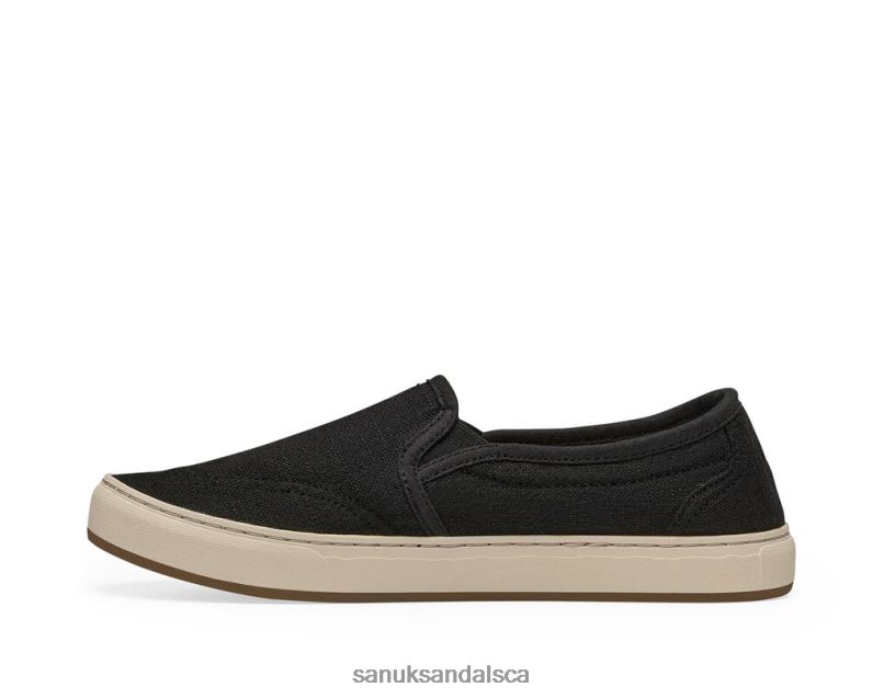 Sanuk V42F812 Washed Black Avery Hemp