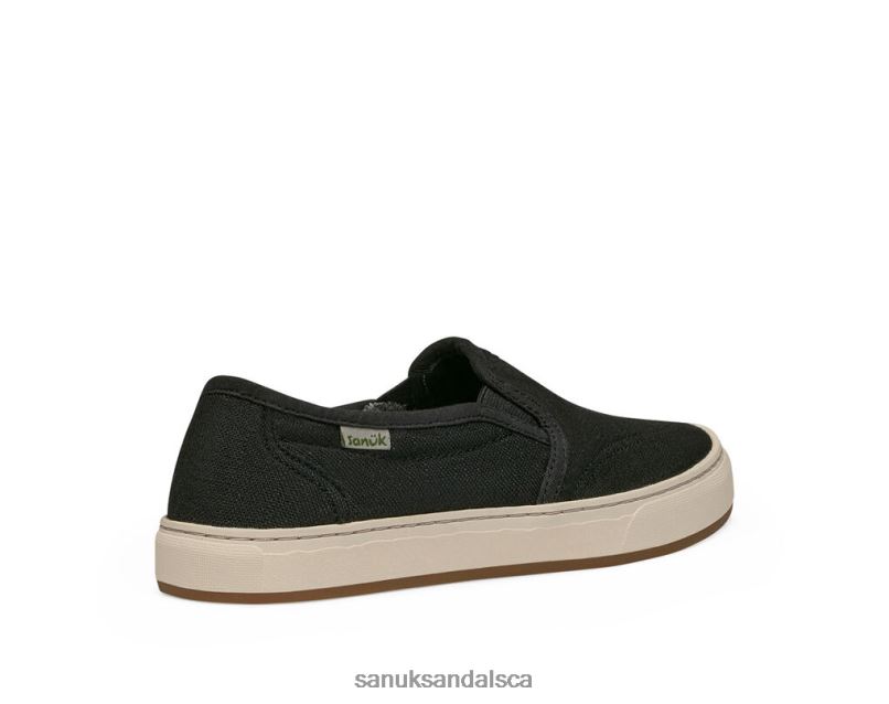 Sanuk V42F812 Washed Black Avery Hemp