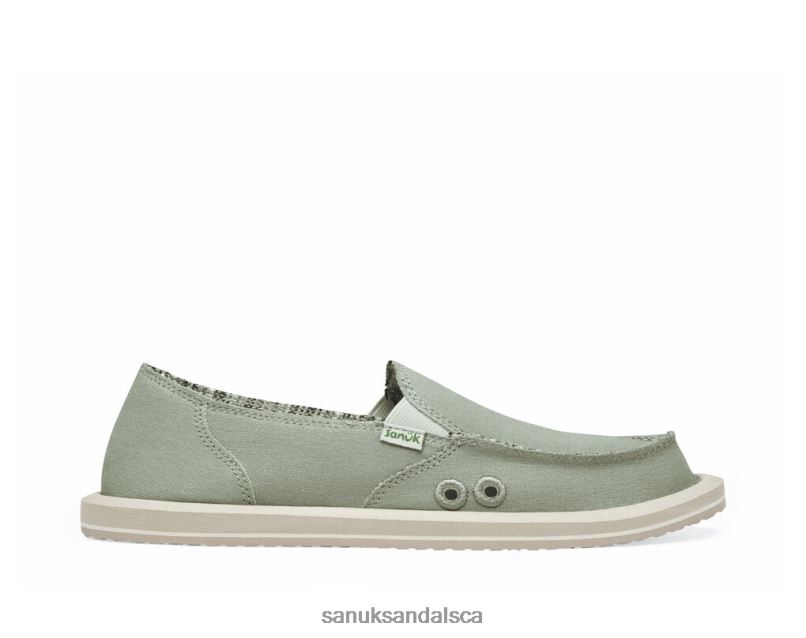 Sanuk V42F814 Olive Grey Donna Hemp