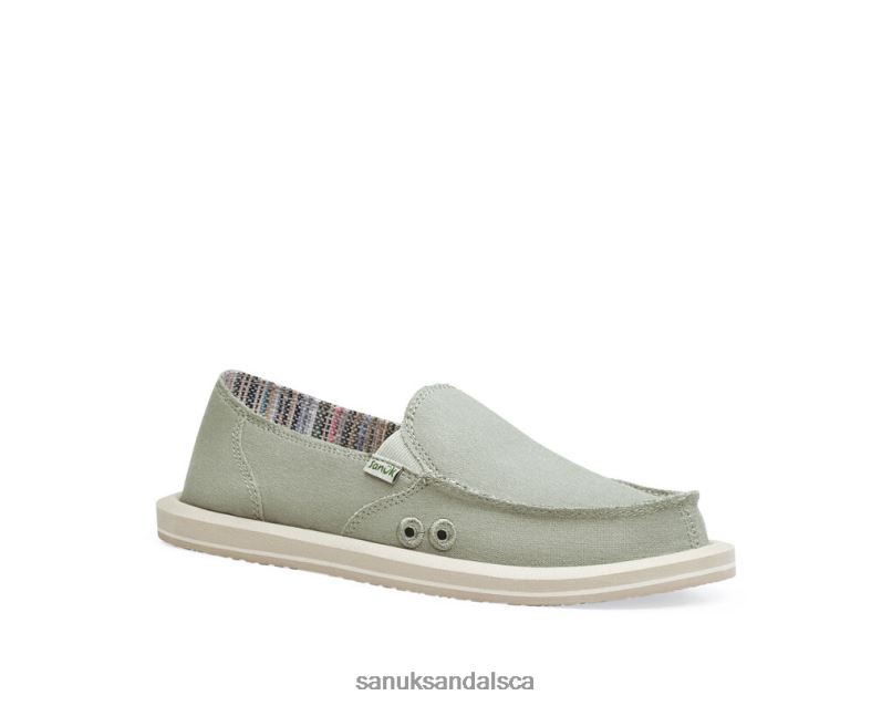 Sanuk V42F814 Olive Grey Donna Hemp