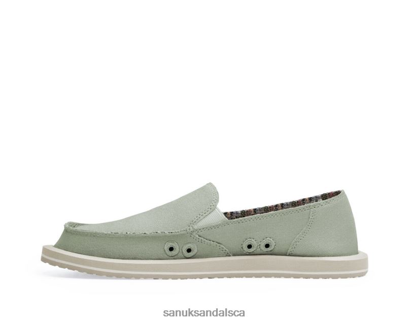 Sanuk V42F814 Olive Grey Donna Hemp
