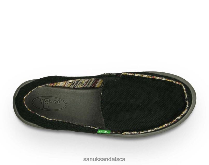 Sanuk V42F816 Black Donna Hemp