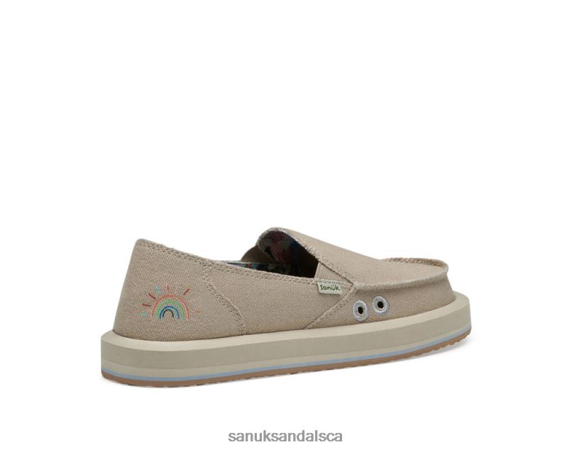 Sanuk V42F819 Cobblestone Pridewalk Surfer X Ppf Narrow Fit
