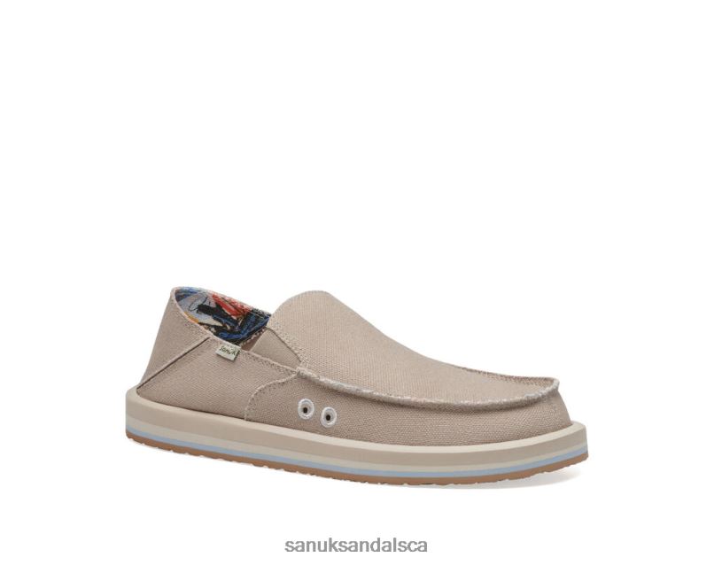 Sanuk V42F820 Cobblestone Pridewalk Surfer X Ppf Wide Fit
