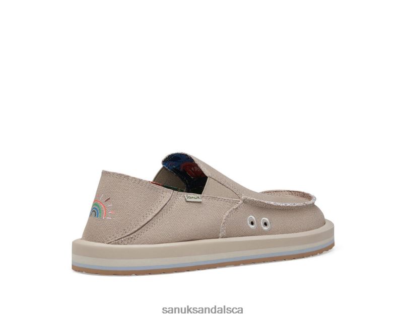 Sanuk V42F820 Cobblestone Pridewalk Surfer X Ppf Wide Fit