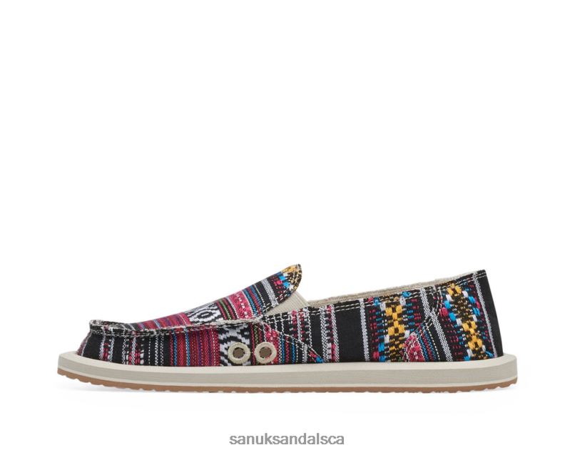 Sanuk V42F822 Black Multi Donna Geo