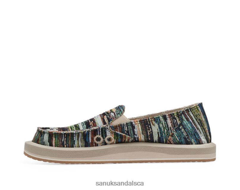 Sanuk V42F823 Black Multi Donna St Grandma's Couch