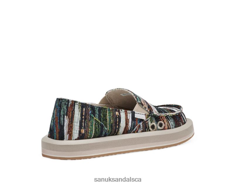 Sanuk V42F823 Black Multi Donna St Grandma's Couch