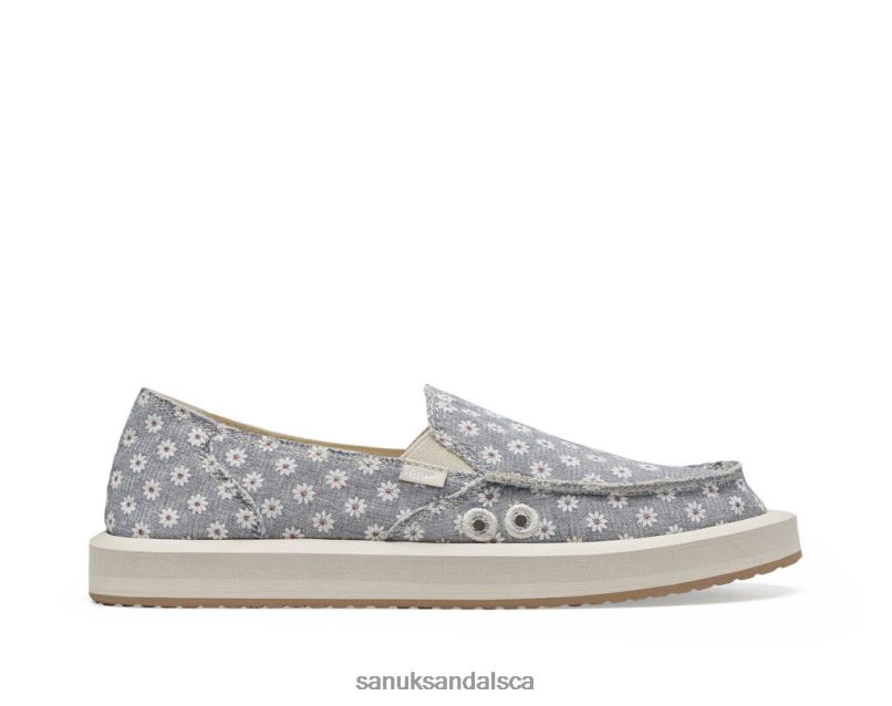 Sanuk V42F824 White Daisy Donna St Daisy