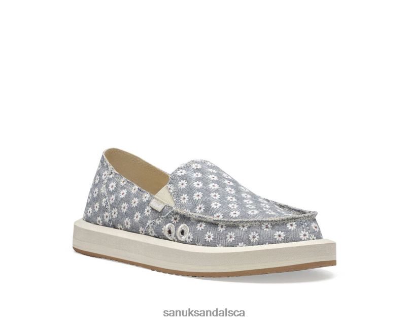 Sanuk V42F824 White Daisy Donna St Daisy