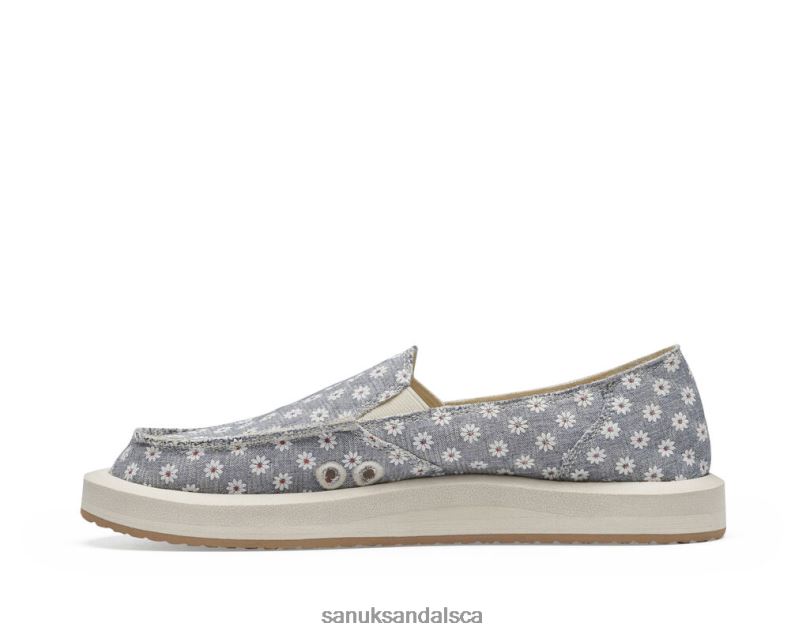 Sanuk V42F824 White Daisy Donna St Daisy