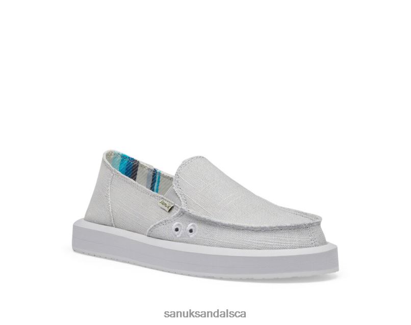Sanuk V42F85 Grey Donna St Hemp