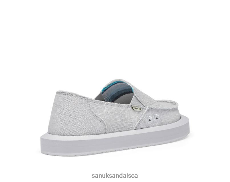 Sanuk V42F85 Grey Donna St Hemp