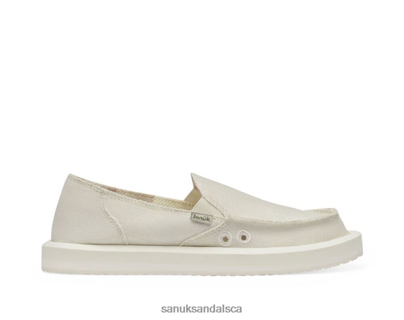 Sanuk V42F86 White Donna St Hemp