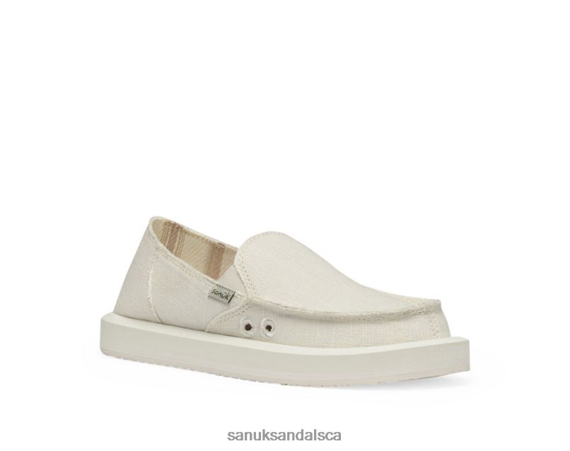 Sanuk V42F86 White Donna St Hemp