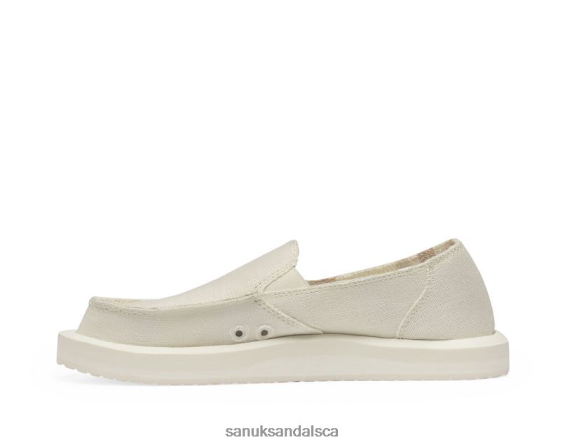 Sanuk V42F86 White Donna St Hemp