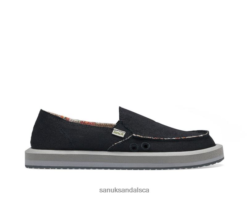 Sanuk V42F87 Ebony Donna St Hemp