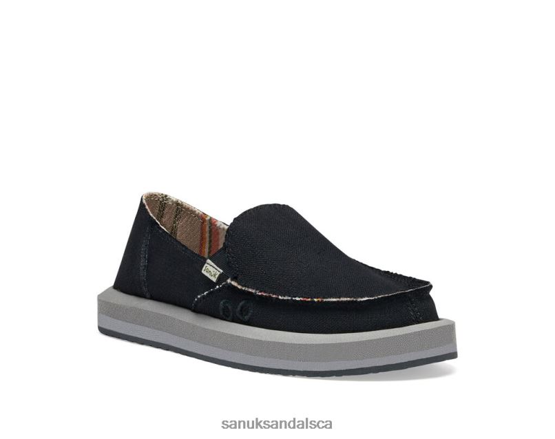 Sanuk V42F87 Ebony Donna St Hemp