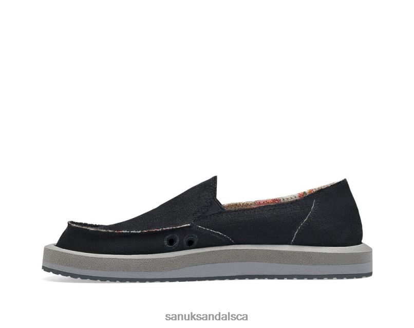 Sanuk V42F87 Ebony Donna St Hemp