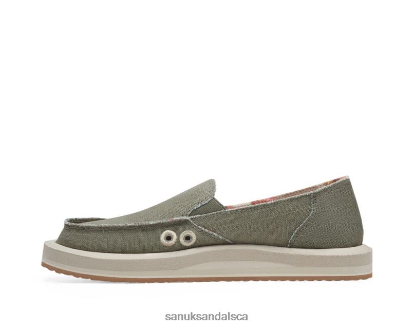 Sanuk V42F88 Smokey Olive Donna St Hemp