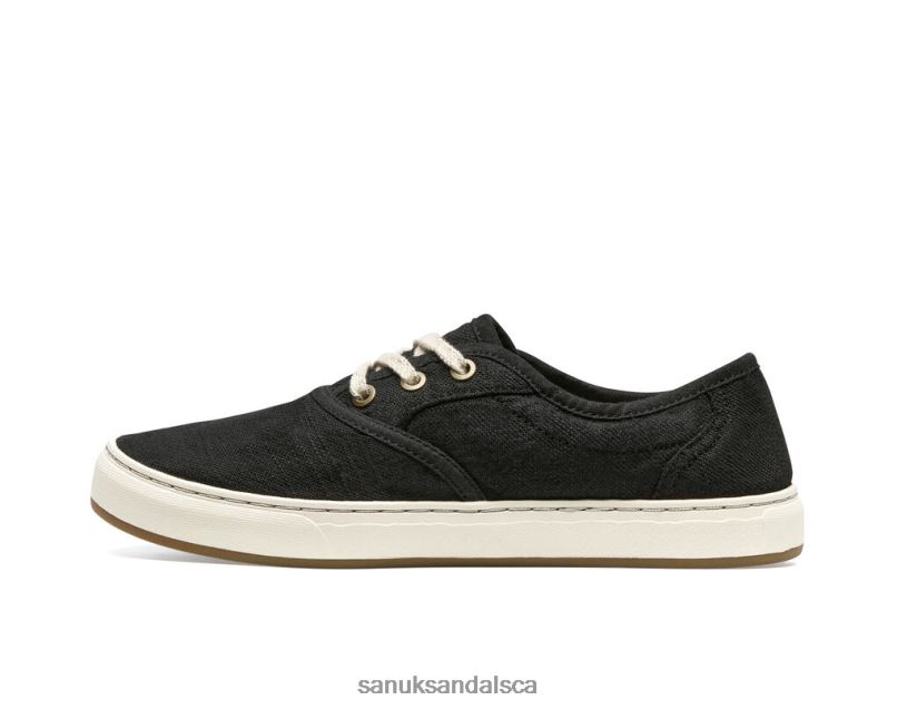 Sanuk V42F89 Washed Black Avery Lace Hemp