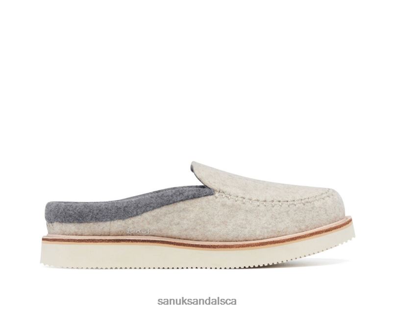 Sanuk V42F8114 Oatmeal Cozy Vibe Slipper Sm Wool