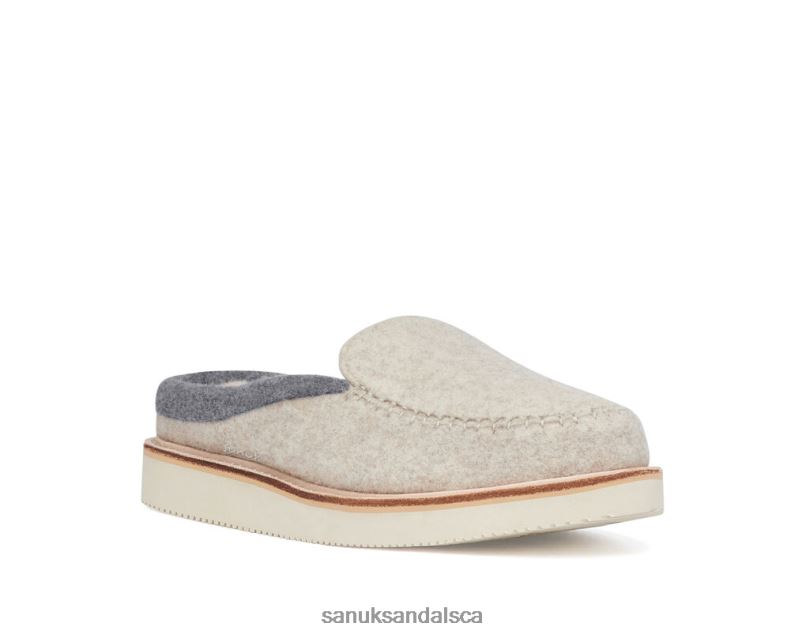 Sanuk V42F8114 Oatmeal Cozy Vibe Slipper Sm Wool